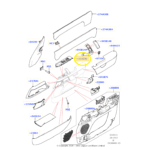 Botao Comando Vidro Land Rover Defender D300 3.0 24 Direita - Imagem 2