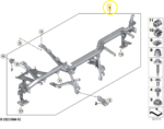 Suporte Armaçao Tabelier Painel Bmw 320I G20 M Sport 2021 24 - Imagem 2