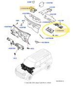 Acabamento Inferior Painel Land Rover Defender D300 2024 Dir - Imagem 2