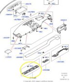 Moldura Inferior Painel Land Rover Defender D300 2023 24 Dir - Imagem 2