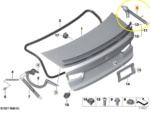 Amortecedor Eletrico Tampa Porta Malas Bmw 320i G20 2021 24 - Imagem 2