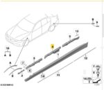 Suporte Guia Spoiler Lateral Bmw 320i F30 2013 a 2018 Esq - Imagem 2
