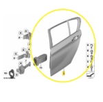 Porta Bmw 320i F30 2013 a 2018 Traseira Esquerda Original - Imagem 2