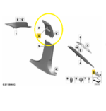 Moldura Acabamento Coluna Bmw 320i F30 2013 2018 Direito Oem - Imagem 2