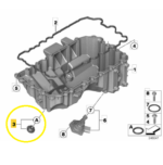 Bujao Carter Oleo Motor Bmw 320i F30 2.0 N20 2013 A 2018 Oem - Imagem 2