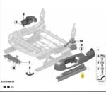 Acabamento Soleira Trilho Banco Bmw 320i F30 2013 a 2018 Esq - Imagem 2