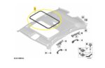 Borracha Vedaçao Teto Solar Bmw 320i F30 2.0 N20 2013 a 2018 - Imagem 2