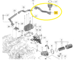 Tubo Gargalo Oleo Motor Porsche 718 Cayman S 2018 19 a 2023 - Imagem 2