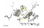 Cabo Maçaneta Porta Bmw 320i F30 2013 a 2018 Traseira Oem - Imagem 2