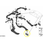Difusor Saida ar Carroceria Bmw 320i F30 2013 2014 A 2018 - Imagem 2
