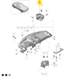 Suporte Painel Tabelier Porsche 718 Cayman 2018 2023 Direita - Imagem 2