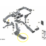 Duto Saida ar Painel Bmw 320i F30 2013 2014 A 2018 Direito - Imagem 2