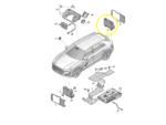 Modulo Radar Ponto Cego Audi Q8 3.0 2020 2021 2022 Traseiro - Imagem 2