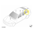 Vidro Fixo Bmw 320i F30 N20 2013 a 2018 Traseiro Direito Oem - Imagem 2