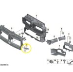 Suporte Defletor Ar Bmw M2 Coupe G87 2022 2025 Dianteiro Esq - Imagem 2