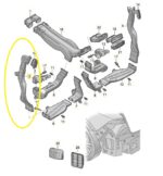 Duto Ar Condicionado Painel Audi Q8 3.0 2020 2021 2022 Esq - Imagem 2