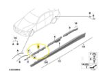 Suporte Guia Spoiler Lateral Bmw 320i F30 2013 a 2018 Esq - Imagem 2