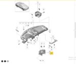 Suporte Central Multimidia Porsche 718 Cayman 2018 A 2023 - Imagem 2