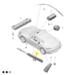 Cortina Airbag Lateral Porsche 718 Cayman S 2018 a 2023 Dir - Imagem 2