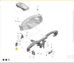 Suporte Lateral Painel Tabelier Porsche 718 Cayman 2018 2023 - Imagem 2