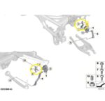 Suporte Sensor Altura Bmw M2 Competition G87 2022 a 2025 - Imagem 3