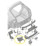 Guia Parachoque Audi Q8 3.0 2020 2021 2022 Tras Esq Original - Imagem 2