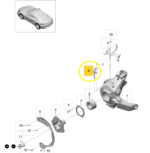 Sensor Abs Freio Porsche 718 Cayman S 2018 a 2023 Traseiro - Imagem 2