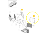 Suporte Radiador Condensador Ar Porsche 718 Cayman S 18 a 23 - Imagem 2