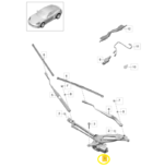 Galhada Motor Limpador Parabrisa Porsche 718 Cayman S 2022 - Imagem 2