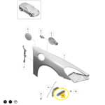 Suporte Farol Porsche 718 Cayman S 2018 19 a 2023 Esquerdo - Imagem 2