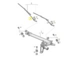 Braço Haste Limpador Parabrisa Audi Q8 3.0 2020 a 2022 Esq - Imagem 2