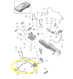 Tubo Mangueira Oleo Turbina Porsche 718 Cayman S 2018 2023 - Imagem 2