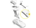 Acabamento Moldura Coluna Porsche 718 Cayman S 18 a 23 Esq - Imagem 2