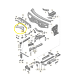 Suporte Acabamento Frontal Corta Fogo Audi Q8 3.0 2020 2022 - Imagem 2