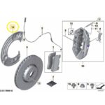 Espelho Disco Freio Bmw M2 Competition G87 2022 25 Diant Dir - Imagem 3