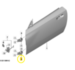 Dobradiça Inf Porta Bmw M2 Coupe G87 2022 a 2025 Direito Oem - Imagem 2