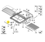 Motor Cortina Teto Solar Bmw M2 Coupe G87 2022 23 a 2025 Oem - Imagem 2
