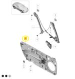 Painel Moldura Porta Porsche 718 Cayman S 2018 2023 Esquerda - Imagem 2