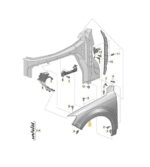 Paralama Audi Q8 V6 3.0 2020 2021 2022 Diant Esquerdo Oem - Imagem 2