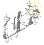Moldura Acabamento Coluna Audi Q8 3.0 2020 a 2022 Tras Esq - Imagem 2