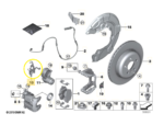Suporte Cabo Sensor Abs Bmw M2 Competition G87 2022 A 25 Esq - Imagem 3