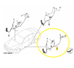 Chicote Porta Bmw 320i F30 N20 2013 2018 Dianteira Esquerda - Imagem 2