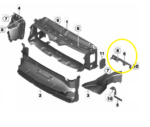 Suporte Guia Chicote Farol Bmw 320i F30 N20 2013 a 2018 Dir - Imagem 2