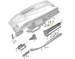 Moldura Friso Acabamento Painel Audi Q8 3.0 2020 2021 2022 - Imagem 2