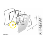 Pestana Friso Porta Bmw 320i F30 2013 2018 Traseira Direita - Imagem 2
