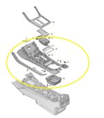 Moldura Acabamento Console Central Audi Q8 3.0 2020 a 2022 - Imagem 2