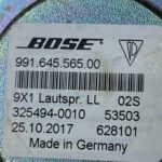 Alto Falante Subwoofer Bose Porsche 718 Cayman S 2023 Tras - Imagem 9