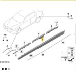 Suporte Guia Spoiler Lateral Bmw 320i F30 2013 a 2018 Dir - Imagem 2