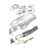 Acabamento Moldura Painel Central Audi Q8 3.0 2020 2021 2022 - Imagem 2