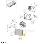 Radiador Porsche Porsche 718 Cayman S 2018 2023 Direito Oem - Imagem 2